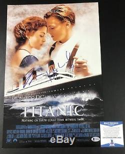 Kate Winslet Leonardo Dicaprio Titanic Signed 12x18 Photo Authentic Auto Beckett
