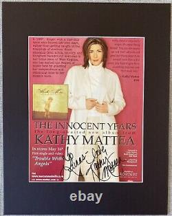 Kathy Mattea Signed In Person 11x14 Matted Autographed Photo Authentic