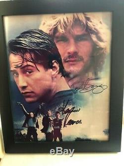 Keanu Reeves And Patrick Swayze Point Break Signed Authentic 8x10 Photo