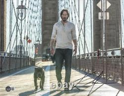 Keanu Reeves Signed 11x14 Photo John Wick Authentic Autograph Beckett Loa G