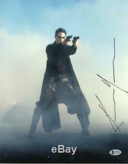 Keanu Reeves Signed 11x14 Photo The Matrix Authentic Autograph Beckett Coa A