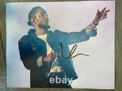 Kendrick Lamar Rapper Hip Hop Signed Photo Authentic Letter Of Authenticity EX