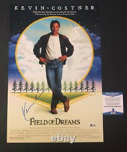 Kevin Costner Signed Field Of Dreams 12x18 Photo Authentic Beckett 2