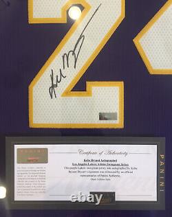 Kobe Bryant Autograph Signed Panini Authentic (# Pa58224) Jersey Auto Framed