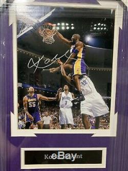 Kobe Bryant Autographed Signed 8x10 Framed Picture With COA PRISTINE