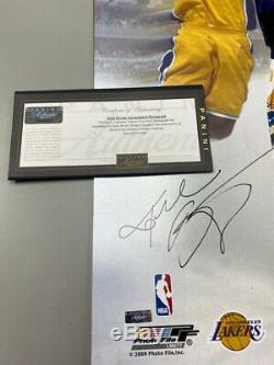 Kobe Bryant BTB Trophy picture signed 20 x 24 Panini Authentic Extremely Rare