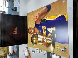 Kobe Bryant FourthTrophy picture signed 20 x 24 Panini Authentic Extremely Rare