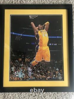 Kobe Bryant Framed And Autographed Signed 16x20 Photo Panini Hologram Authentic