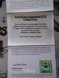Kobe Bryant autographed LAKERS MVP Collage Photo Framed COA