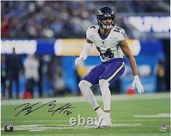 Kyle Hamilton Baltimore Ravens Autographed 16 x 20 Back Peddle Photograph