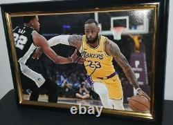 LEBRON JAMES HAND SIGNED PHOTO WITH COA 8x10 AUTHENTIC AUTOGRAPH LAKERS