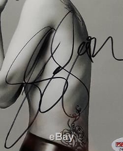 Lady Gaga signed and framed display, PSA/DNA authenticated