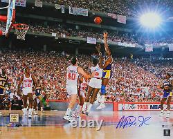 Lakers Magic Johnson Authentic Signed 16x20 1988 Finals Photo BAS Witnessed