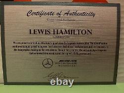 Lewis Hamilton Authentic Autographed Photo, Mercedes F1