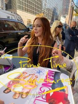 Lindsay Lohan Signed 12x18 Photo Mean Girls Authentic Autograph Proof Beckett