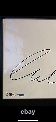 Luka Doncic Authentic Autographed 14x28 White Out Photo #92/177