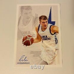 Luka Doncic Authentic Autographed 5x7 Promo Card