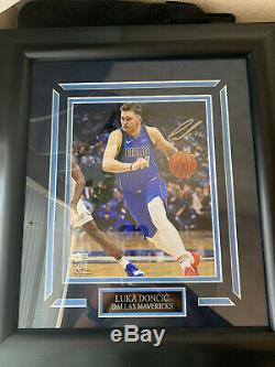 Luka Doncic Dallas Mavericks Signed Framed 16x20 WithFanatics Authentic COA