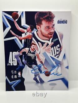 Luka Doncic Mavs Signed Autographed Photo Authentic 8x10 COA