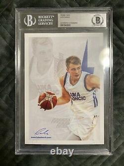 Luka Doncic Signed Autograph 5x7 Photo Beckett BGS authenticated