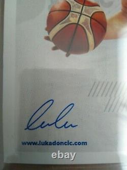 Luka Doncic autographed signed 5x7 photograph / card BGS Authenticated LE RC
