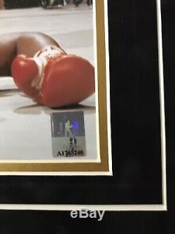 MUHAMMAD ALI AUTOGRAPHED FRAMED 16x20 PHOTO OVER LISTON Ali Inc Authenticated