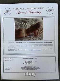 Margot Robbie Bra & Panties Signed 8x10 100% Authentic Letter Of Authenticity Ex
