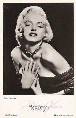 Marilyn Monroe Scarce Authentic Hand Signed Autograph Vintage Photo Card