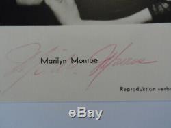 Marilyn Monroe Scarce Authentic Hand Signed Autograph Vintage Photo Card