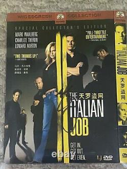 Mark Wahlberg Signed The Italian Job DVD Rare cover BAS Beckett Authentic
