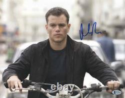 Matt Damon Signed 11x14 Photo Jason Bourne Authentic Autograph Beckett Coa B