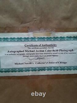 Michael Air Jordan autographed memorabilia with Certificate of authenticity