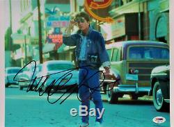 Michael J. Fox Signed 11x14 Photo Back to the Future PSA/DNA Certified Authentic