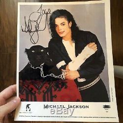 Michael Jackson Authentic Original Autograph Hand Signed Signature Photo