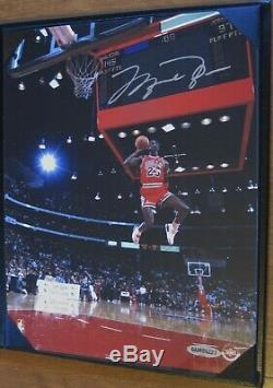 Michael Jordan 8x10 Signed Autographed 88 Scoreboard Dunk-UPD Authenticated