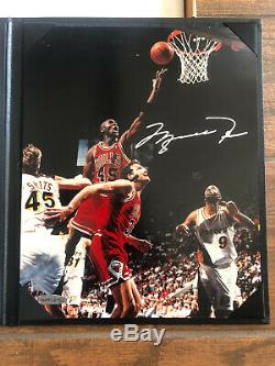 Michael Jordan Signed 8x10 First Game Back Upper Deck Authenticated With UDA COA