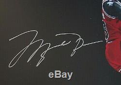 Michael Jordan Signed HOF Cradle Dunk 16x20 Framed UPD Authentic Limited 123