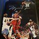 Michael Jordan Uda Authenticated Signed And Framed 8x10 Hes Back #45