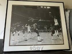 Michael Jordan autographed photo of NCAA winning shot- authenticated/numbered
