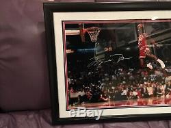 Michael Jordan signed 16 X 20 photo 1988 Slam Dunk Contest Upper Deck Authentic