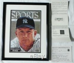 Mickey Mantle Signed Authentic Autographed Framed 8x10 Photo UDA