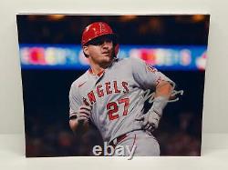 Mike Trout Celebration Signed Autographed Photo Authentic 8X10 COA