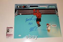 Mike Tyson Signed 16x20 Photo Jsa Authenticated Coa Punch Out 1987 Inscription