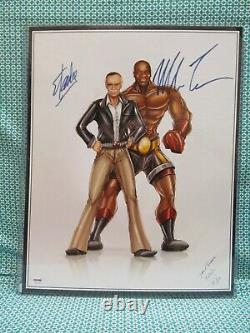 Mike Tyson & Stan Lee Autographed 16x20 Photo PSA Authenticated 35/50 RARE