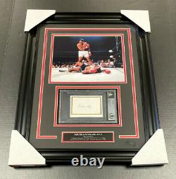 Muhammad Ali A2 AUTHENTIC Autographed Signed CUT Framed 8x10 Photo BGS BECKETT