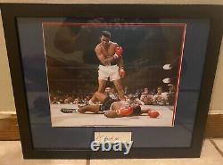 Muhammad Ali Signed Sonny Liston Photo JSA w Authenticity Letter