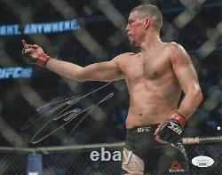 NATE DIAZ Signed 8x10 UFC FIGHTER Photo Authentic Autograph JSA COA Cert