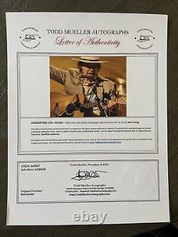 Neil Young Harvest Moon Signed Photo Authentic Letter Of Authenticity COA EX