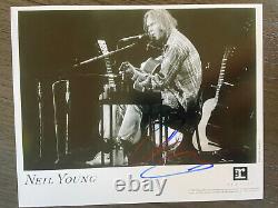 Neil Young Rust Never Sleeps Signed Photo Authentic Letter Of Authenticity COA