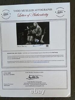 Neil Young Rust Never Sleeps Signed Photo Authentic Letter Of Authenticity COA
